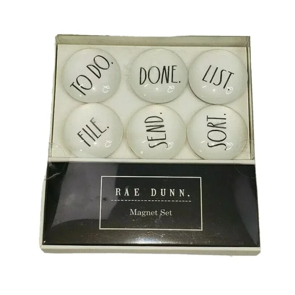 Rae Dunn Organizer Magnet Set Of 6 